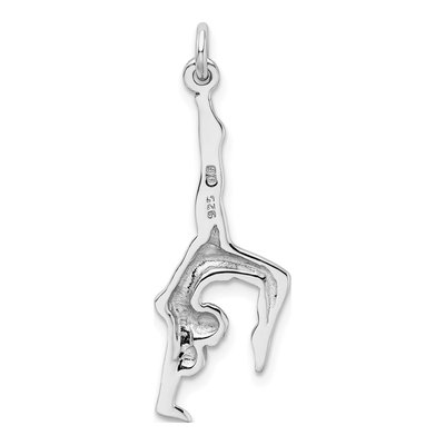 Sterling Silver Gymnast Pendant – view 4