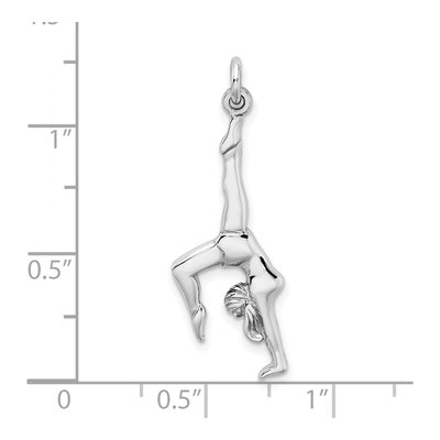 Sterling Silver Gymnast Pendant – view 5