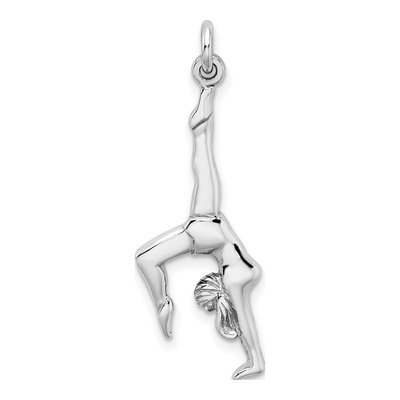 Sterling Silver Gymnast Pendant