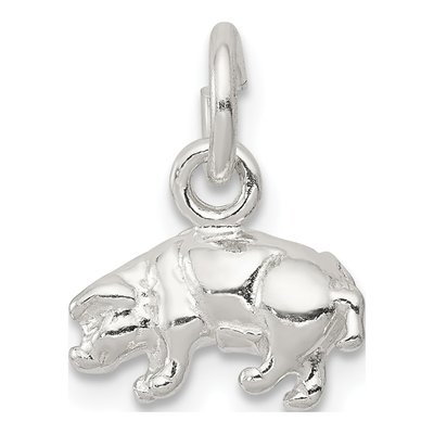 Sterling Silver Pig Pendant