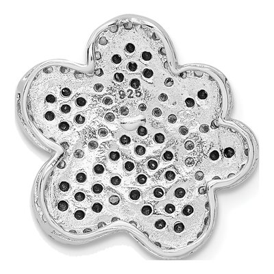 Sterling Silver CZ Paw Print Pendant – view 4