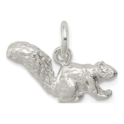 Sterling Silver Squirrel Charm