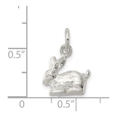 Sterling Silver 3-D Rabbit Pendant – view 5