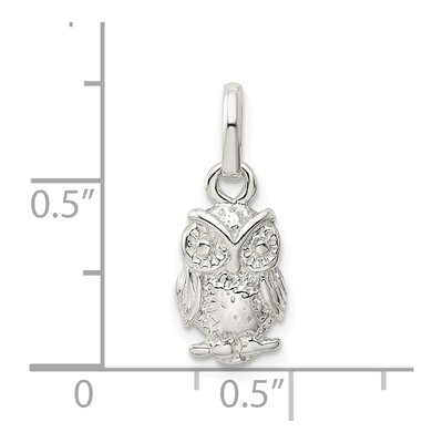 Sterling Silver Owl Pendant – view 5