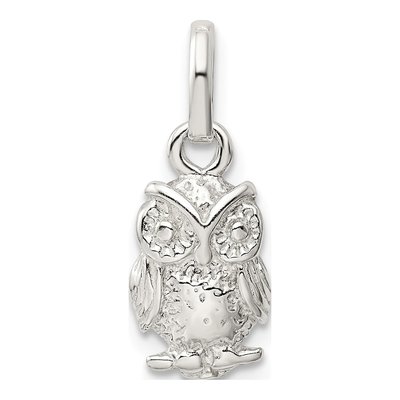 Sterling Silver Owl Pendant
