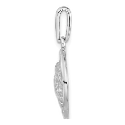 Sterling Silver Bird Circle Pendant – view 2