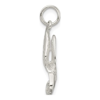 Sterling Silver Diamond-Cut Eagle Pendant – view 3