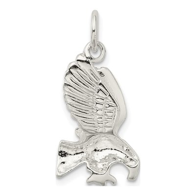 Sterling Silver Diamond-Cut Eagle Pendant – view 4