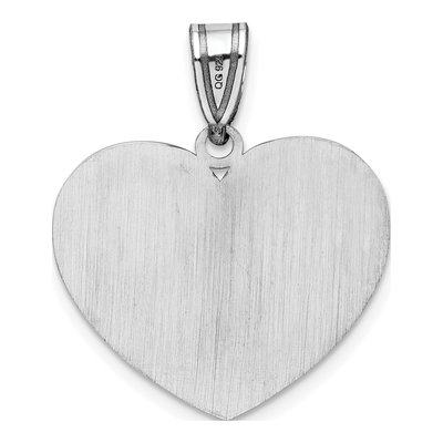 Sterling Silver Enamel Autism Heart Pendant – view 4