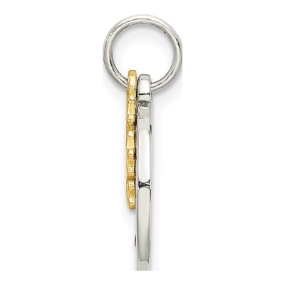 Gold-Plated Sterling Silver CZ Christmas Pendant – view 3