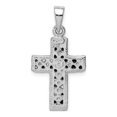 Sterling Silver Antiqued Cross Pendant – view 4