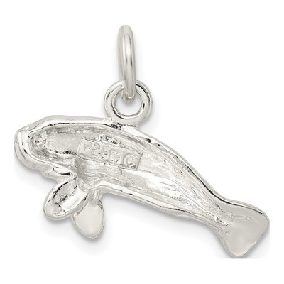 Sterling Silver Manatee Pendant – view 5