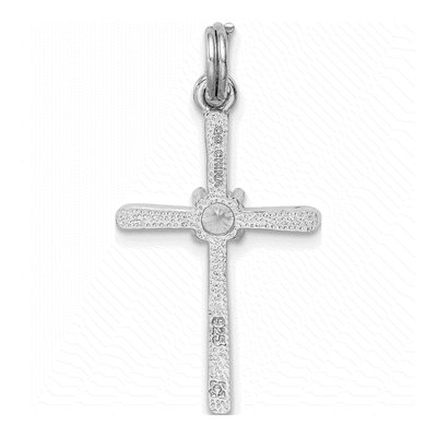 Sterling Silver CZ Cross Pendant – view 4
