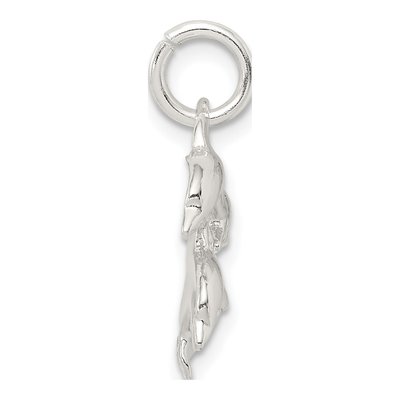 Sterling Silver Dolphins Pendant – view 3