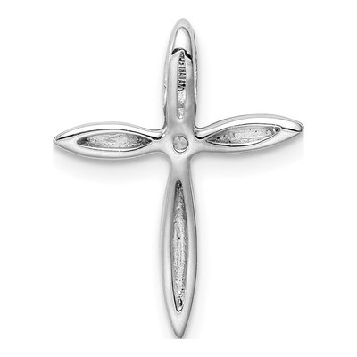 Sterling Silver CZ Passion Cross Slide Pendant – view 4