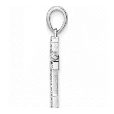 Sterling Silver CZ Cross Pendant – view 3