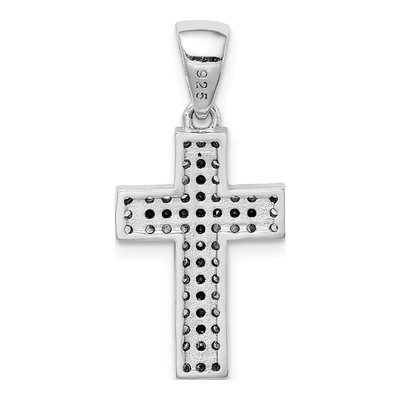 Sterling Silver CZ Cross Pendant – view 4