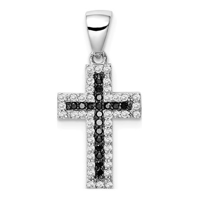 Sterling Silver CZ Cross Pendant