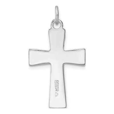 Sterling Silver Enamel Crucifix Pendant – view 4