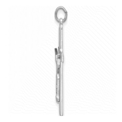 Sterling Silver Risen Christ Cross Pendant – view 3