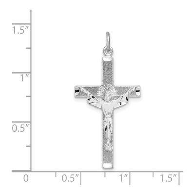 Sterling Silver Risen Christ Cross Pendant – view 5