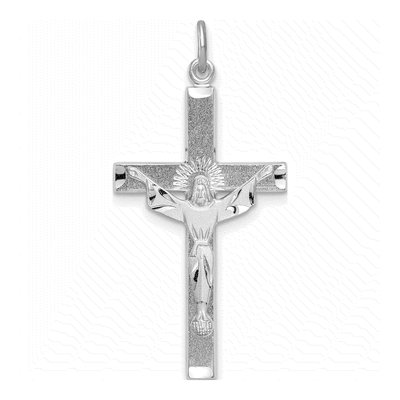 Sterling Silver Risen Christ Cross Pendant