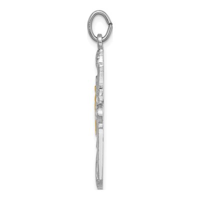 Sterling Silver Miraculous Medal Cross Pendant – view 3