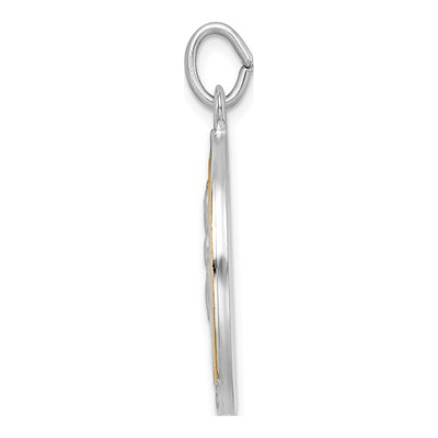 Gold-Plated Sterling Silver St Anthony Medal Pendant – view 3