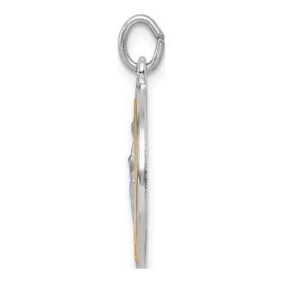 Gold-Plated Sterling Silver St Michael Medal Pendant – view 3