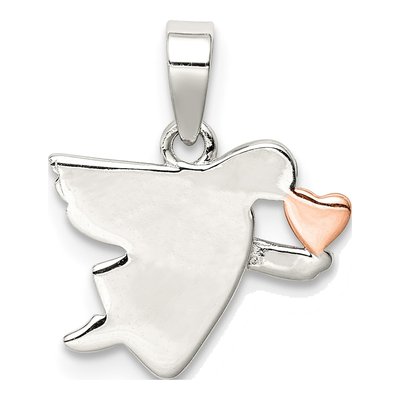 Sterling Silver Angel Pendant – view 4