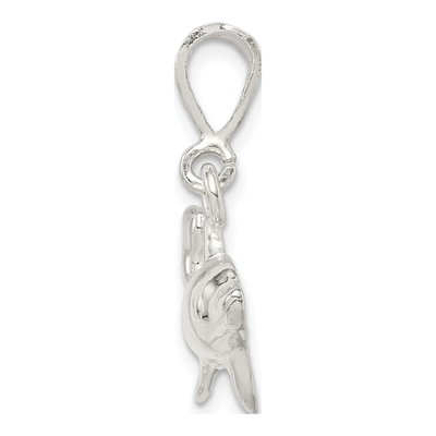 Sterling Silver Dolphin Pendant – view 3