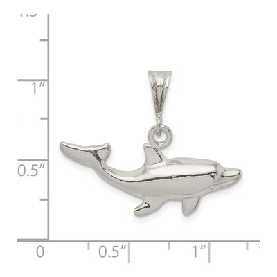 Sterling Silver Dolphin Pendant – view 4