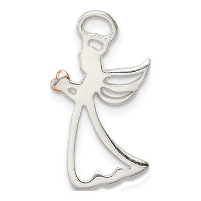 Sterling Silver LOVE YOU MORE Heart Pendant – view 4