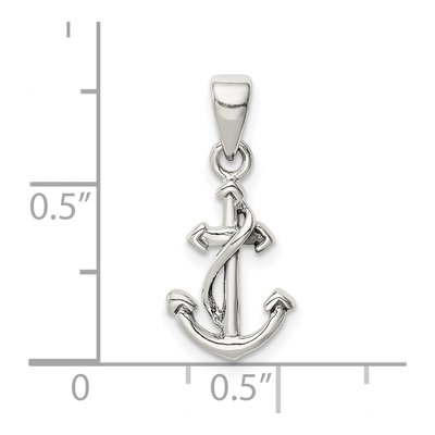 Sterling Silver Anchor Pendant – view 5