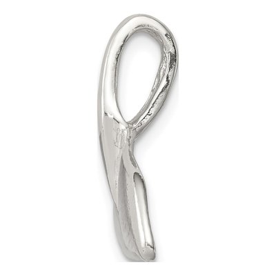 Sterling Silver Whale Tail Pendant – view 3