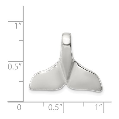 Sterling Silver Whale Tail Pendant – view 4