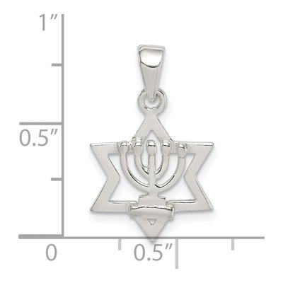 Sterling Silver Star of David Pendant – view 5