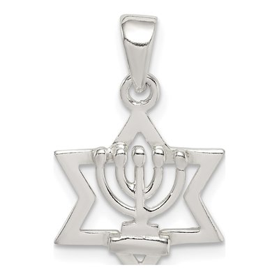 Sterling Silver Star of David Pendant