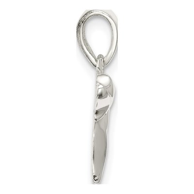 Sterling Silver Chai Symbol Pendant – view 3