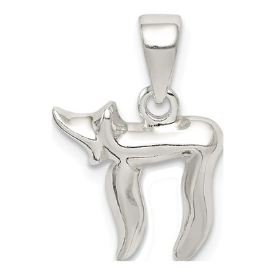 Sterling Silver Chai Symbol Pendant