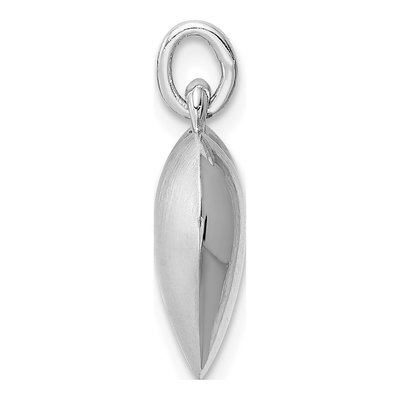 Sterling Silver Puffed Heart Pendant – view 3