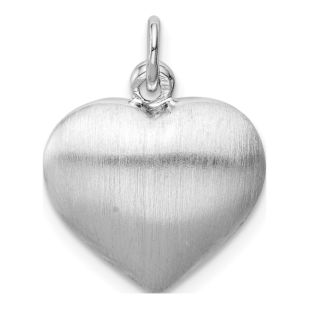 Sterling Silver Puffed Heart Pendant