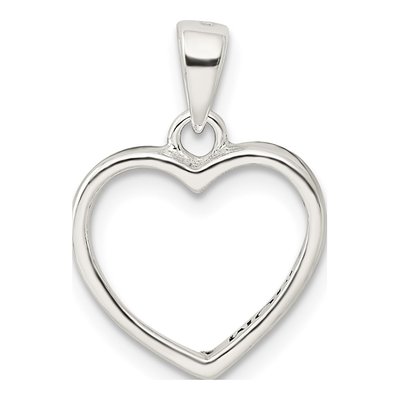 Sterling Silver 'love You Mom' Heart Pendant – view 4