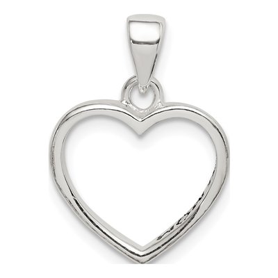 Sterling Silver 'love You Mom' Heart Pendant