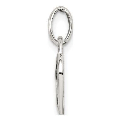 Sterling Silver Antique Heart Pendant – view 3
