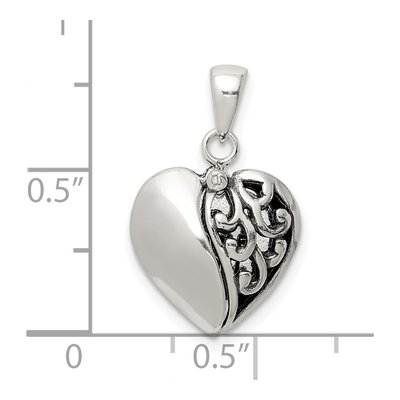 Sterling Silver I Love You Heart Locket – view 5