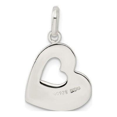 Sterling Silver Antiqued Mother Heart Pendant – view 4
