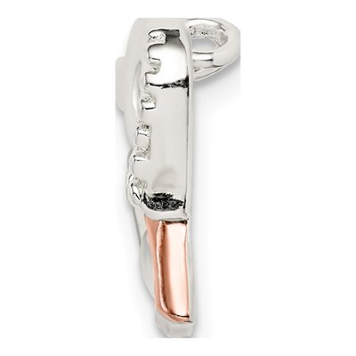 Sterling Silver Heart Slide Pendant – view 3