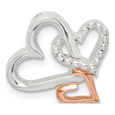 Sterling Silver Heart Slide Pendant