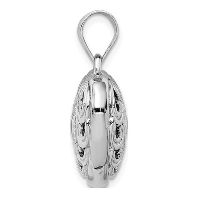 Sterling Silver Cut-Out Heart Swirl Pendant – view 3
